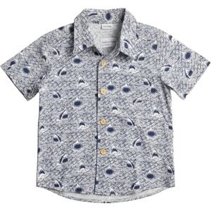 Boys Fiveloaves Twofish Californiashark-print SS shirt waves shark heads